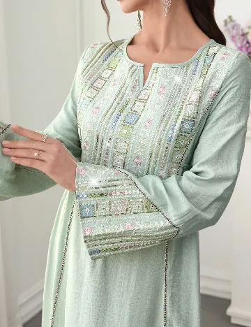 Rochie lunga SHEIN, verde