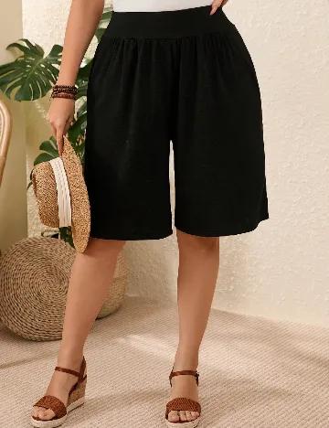 Set Pantaloni scurti 2 perechi SHEIN CURVE, mix culori
