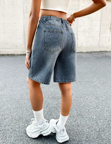 Pantaloni scurti Shein Kids, albastru