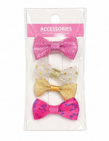 Set clame de par 4 bucati Little Concepts, mix culori