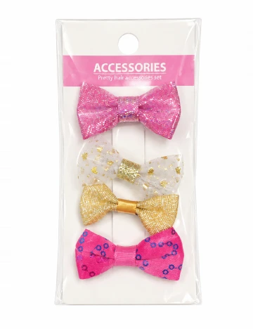 Set clame de par 4 bucati Little Concepts, mix culori