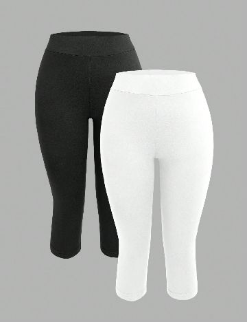 Set colanti 2 perechi SHEIN, alb/negru