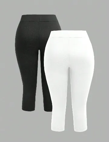 Set colanti 2 perechi SHEIN, alb/negru