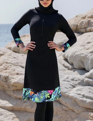 Costum de baie SHEIN, negru