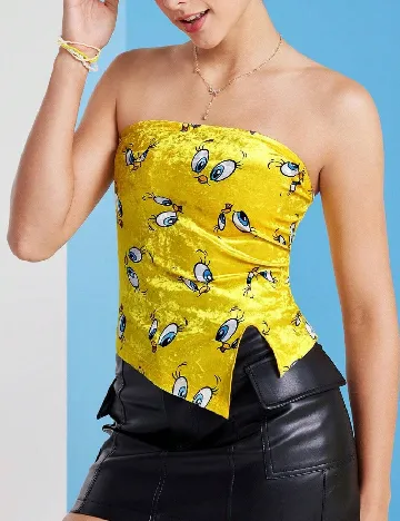Top SHEIN, galben