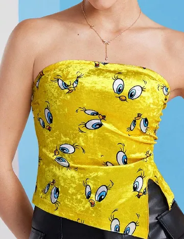 Top SHEIN, galben