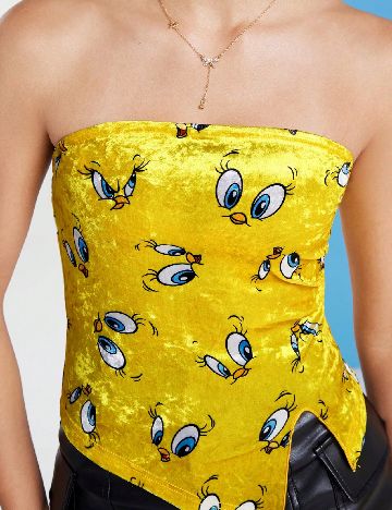 Top SHEIN, galben