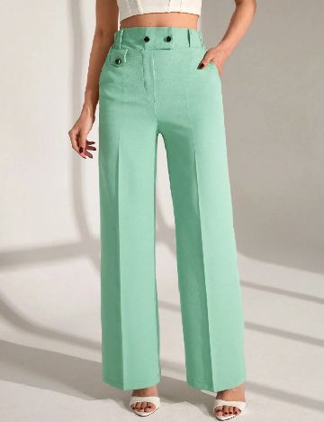 Pantaloni SHEIN, turcoaz