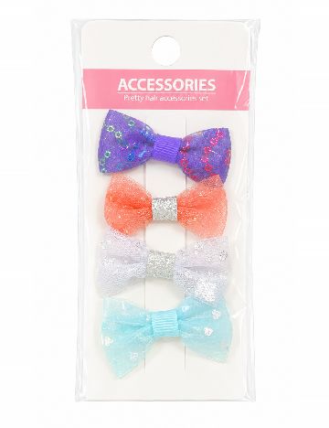 Set clame de par 4 bucati Little Concepts, mix culori