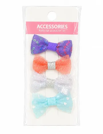 Set clame de par 4 bucati Little Concepts, mix culori