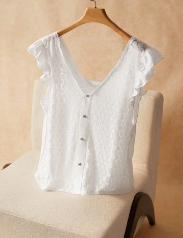 Bluza SHEIN CURVE, alb