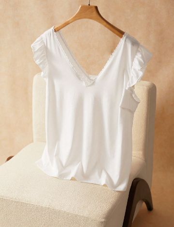 Bluza SHEIN CURVE, alb
