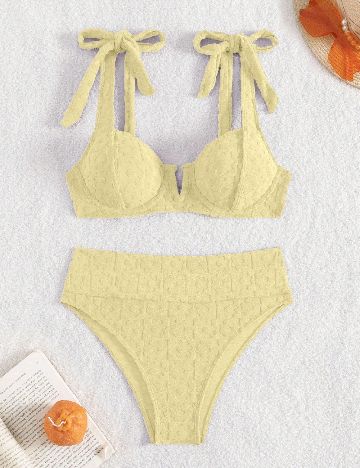 Costum de baie SHEIN, galben