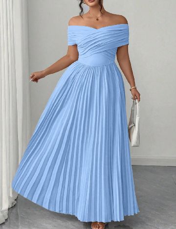 Rochie lunga SHEIN CURVE, albastru