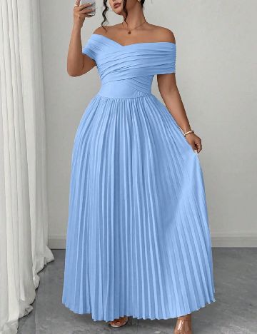 Rochie lunga SHEIN CURVE, albastru