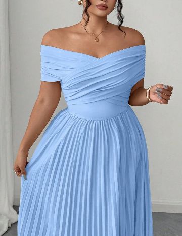Rochie lunga SHEIN CURVE, albastru