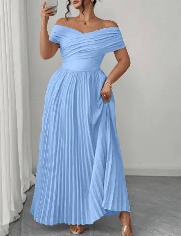 Rochie lunga SHEIN CURVE, albastru
