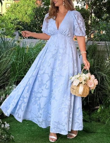 Rochie lunga SHEIN CURVE, bleu