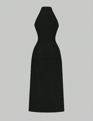 Rochie lunga Floreya, negru
