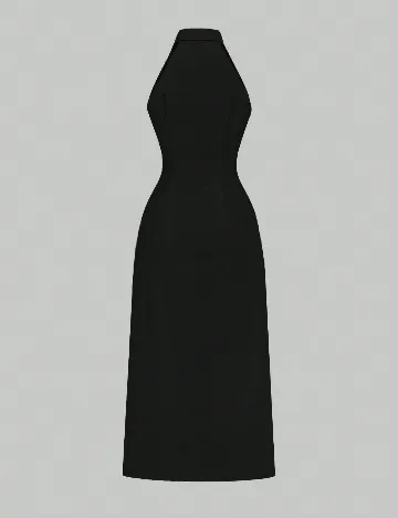 Rochie lunga Floreya, negru