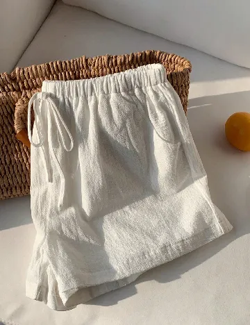 Pantaloni scurti SHEIN, alb