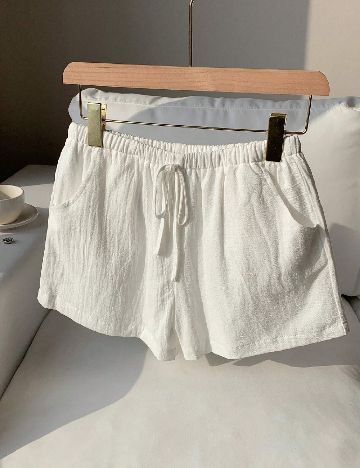 Pantaloni scurti SHEIN, alb