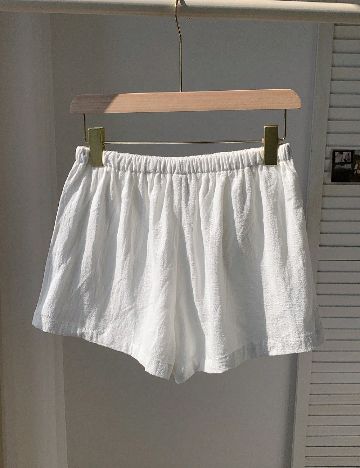 Pantaloni scurti SHEIN, alb