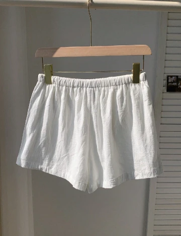 Pantaloni scurti SHEIN, alb