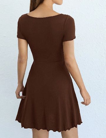 Rochie scurta SHEIN, maro