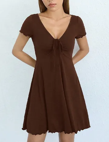 Rochie scurta SHEIN, maro