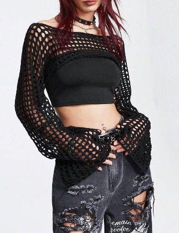 Bolero Romwe, negru