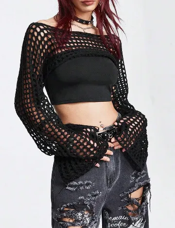 Bolero Romwe, negru