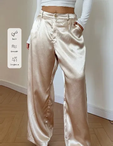 Pantaloni SHEIN CURVE, bej