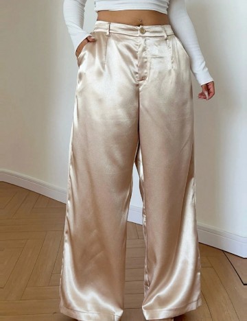 Pantaloni SHEIN CURVE, bej