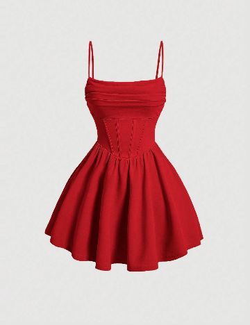 Rochie scurta SHEIN, rosu