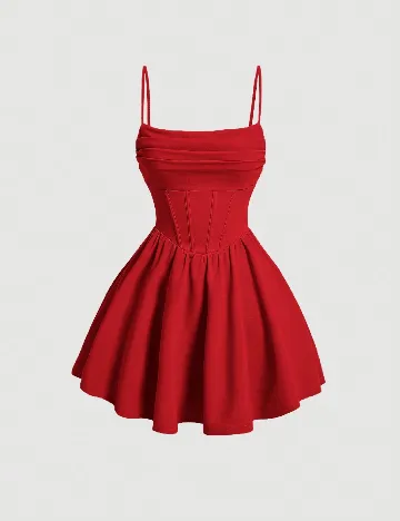 Rochie scurta SHEIN, rosu