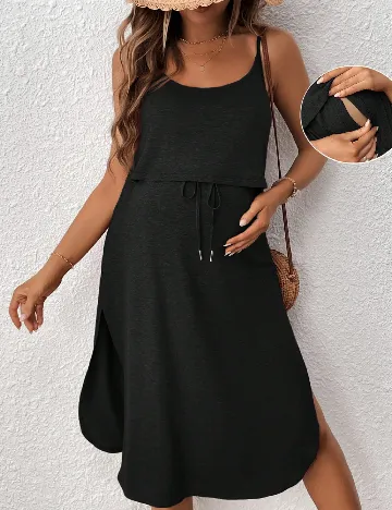 Rochie medie SHEIN Maternity, negru