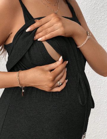 Rochie medie SHEIN Maternity, negru