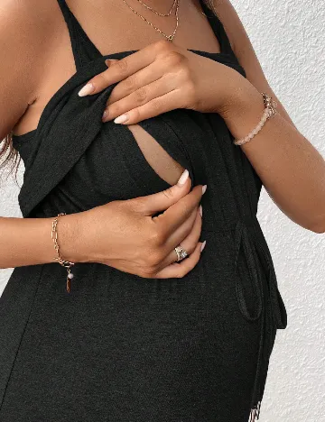 Rochie medie SHEIN Maternity, negru