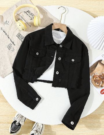 Jacheta Shein Kids, negru