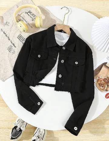 Jacheta Shein Kids, negru