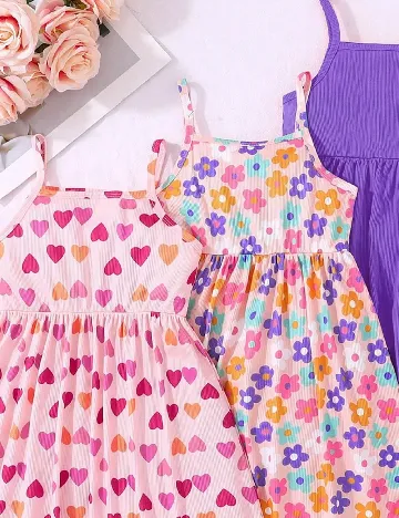 Set Rochii 3 bucati Shein Kids, mix culori