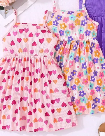 Set Rochii 3 bucati Shein Kids, mix culori