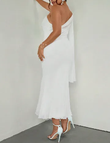 Rochie lunga SHEIN CURVE, alb