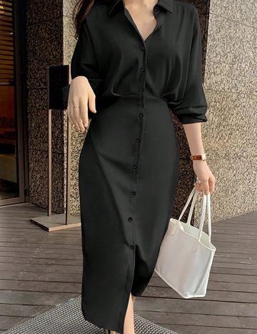 Rochie medie SHEIN, negru