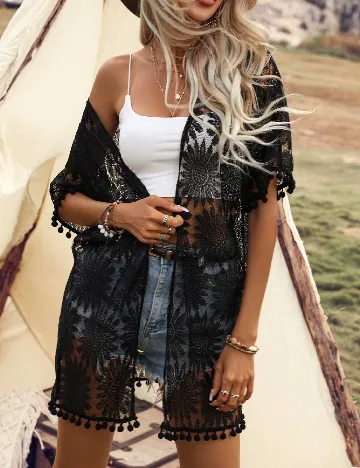 Cardigan SHEIN, negru