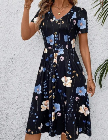 Rochie medie SHEIN, negru