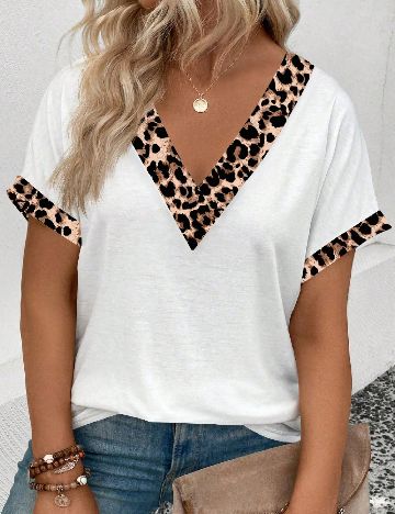 Tricou SHEIN CURVE, alb