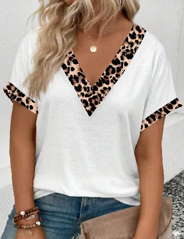 Tricou SHEIN CURVE, alb