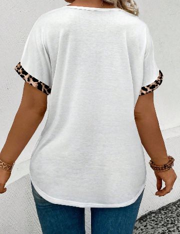 Tricou SHEIN CURVE, alb
